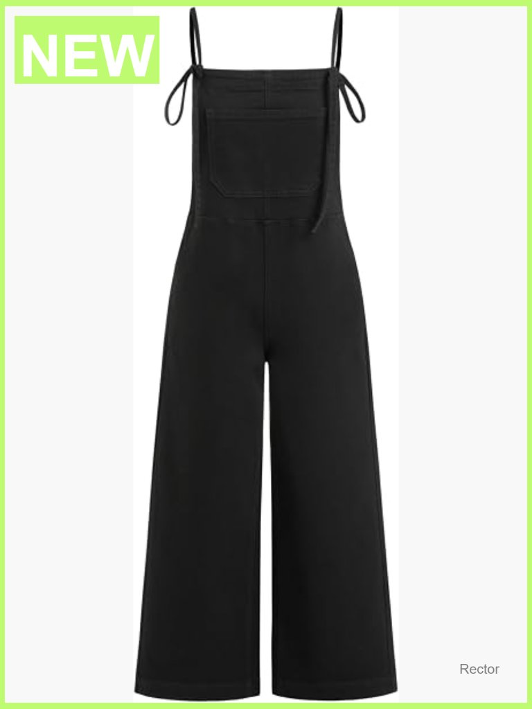 Denim Jumpsuit Overalls With Pockets Adjustable Strap Baggy